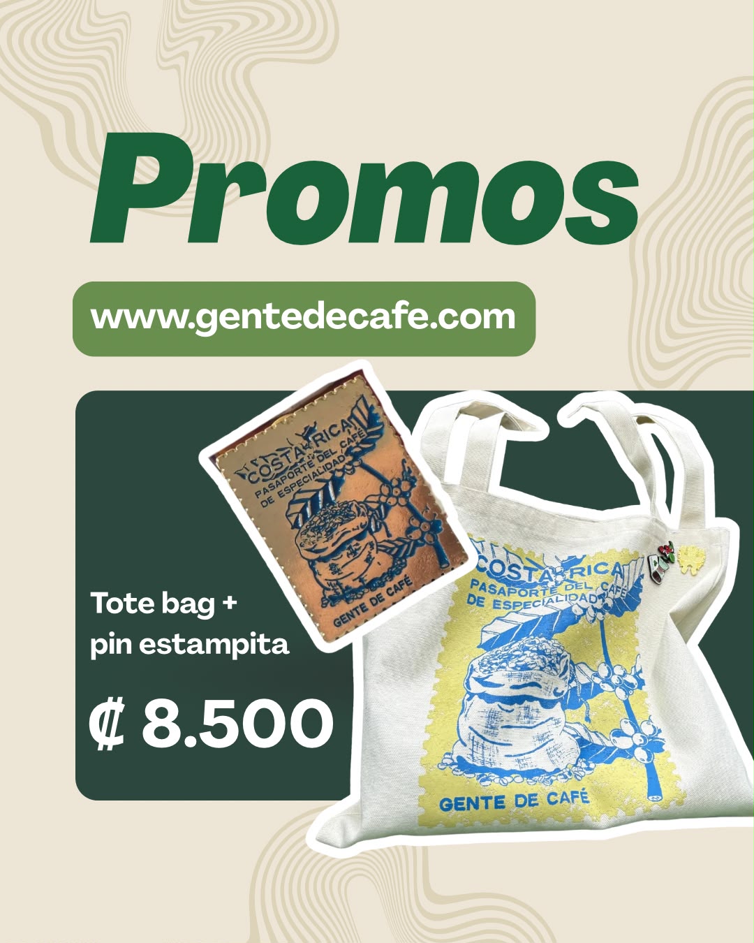 a.0 Tote Bag + Pin Estampilla